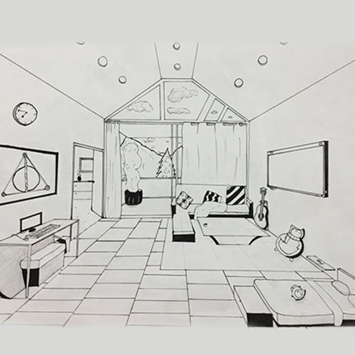 Student Sketching Work Project 7